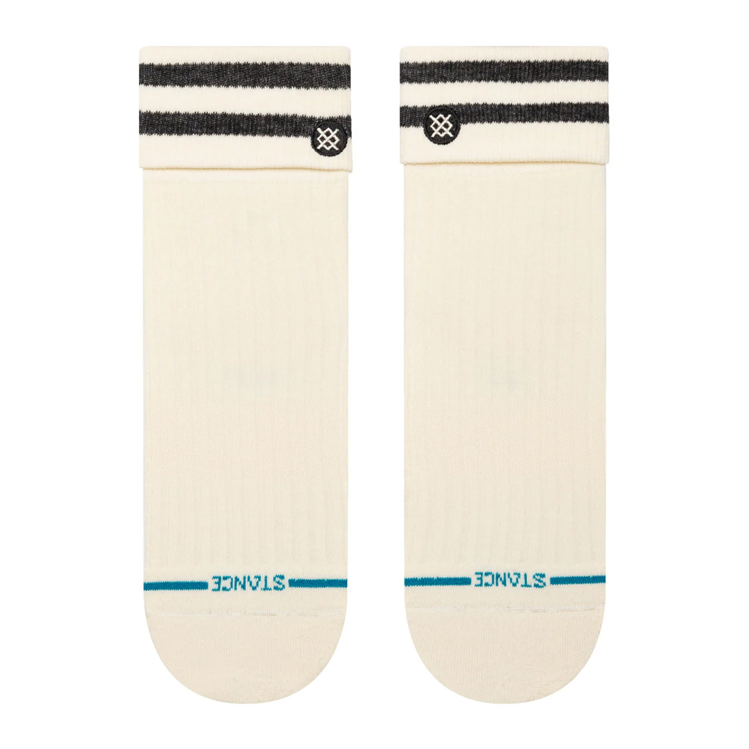 Stance Roll Cuff Quarter Sock Canvas - Image 2