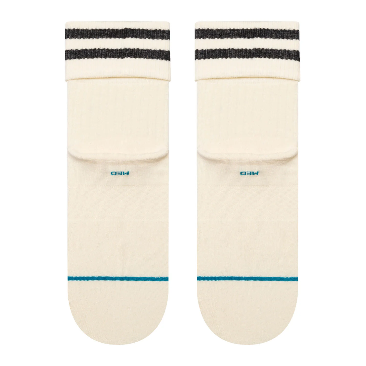 Stance Roll Cuff Quarter Sock Canvas - Image 3