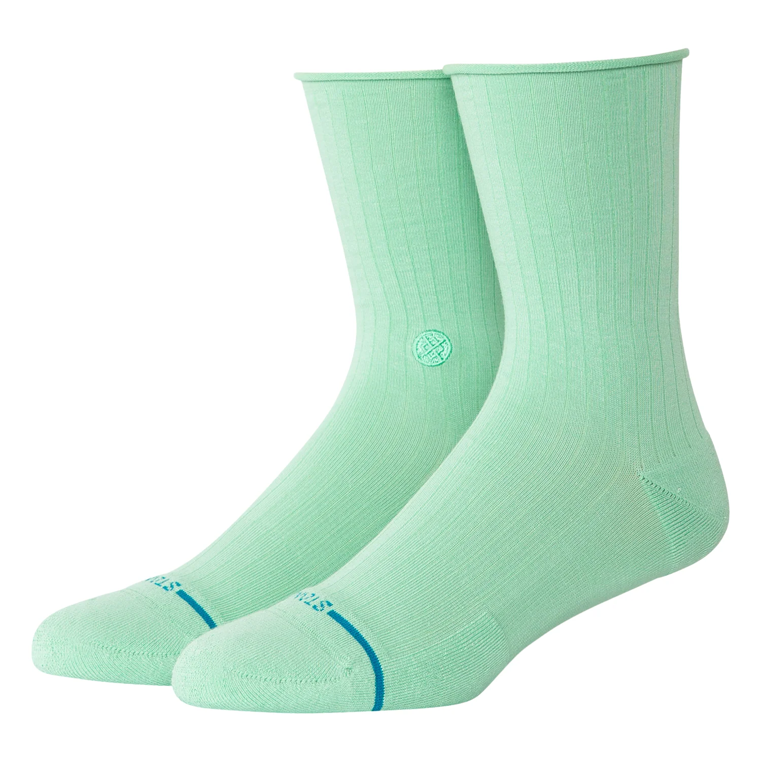 Stance Rolled Cuff Qtr Sock Jade - Image 2