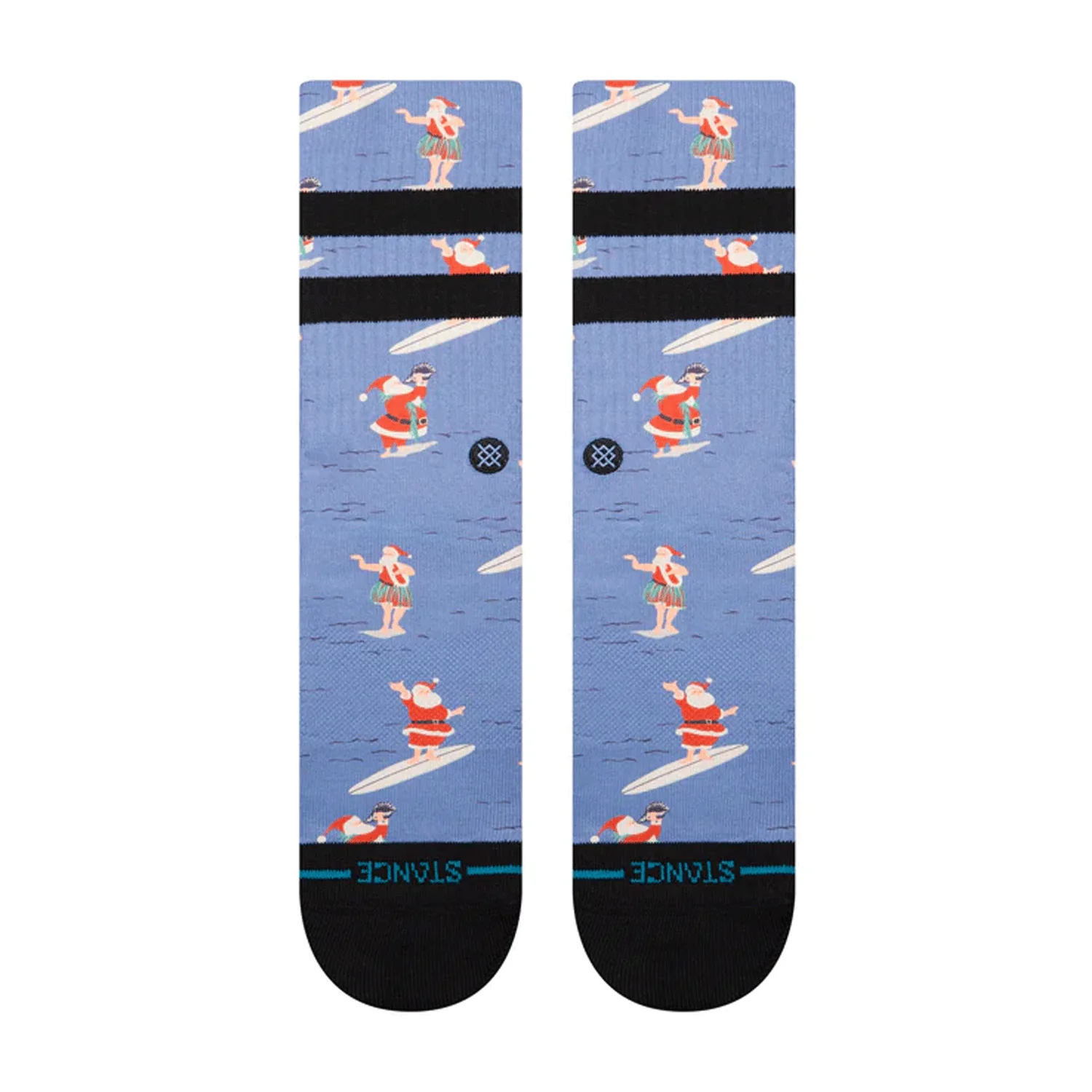 Stance Surfing Santa Crew Sock Blue - Image 2
