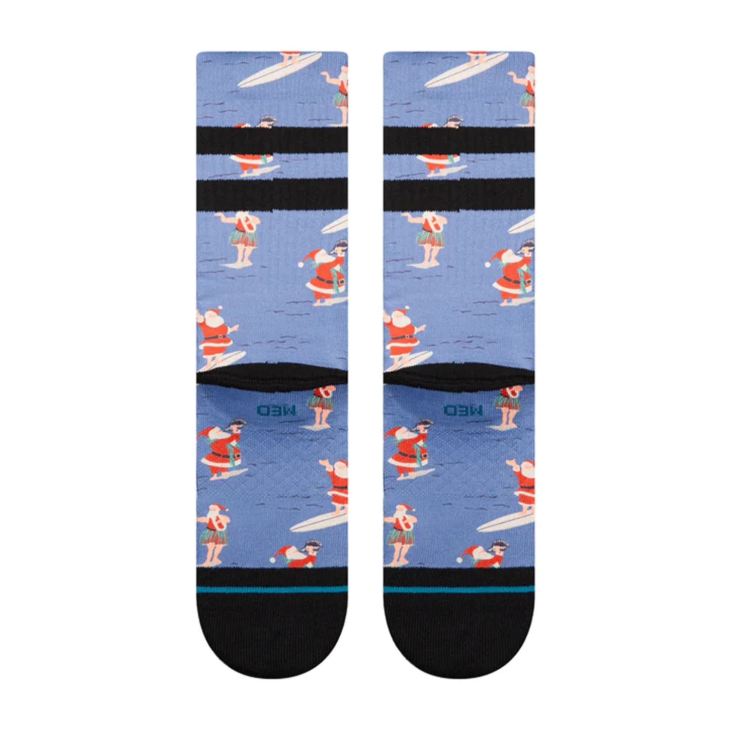 Stance Surfing Santa Crew Sock Blue - Image 3