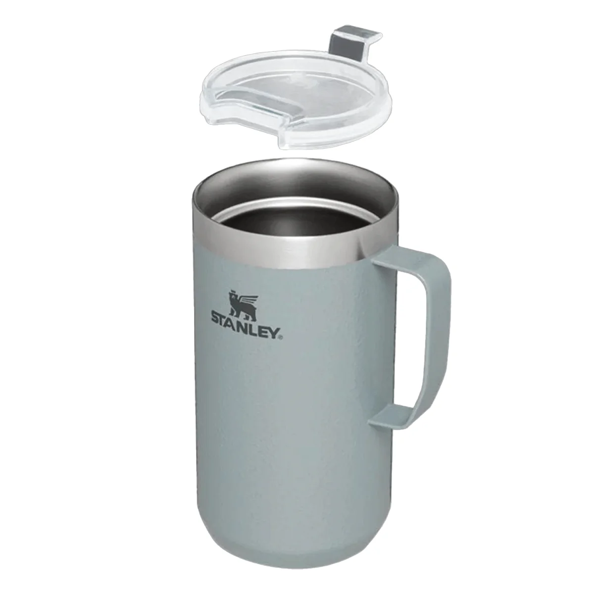 Stanley The Stay-Hot 24oz. Camp Mug Hammertone Silver - Image 2