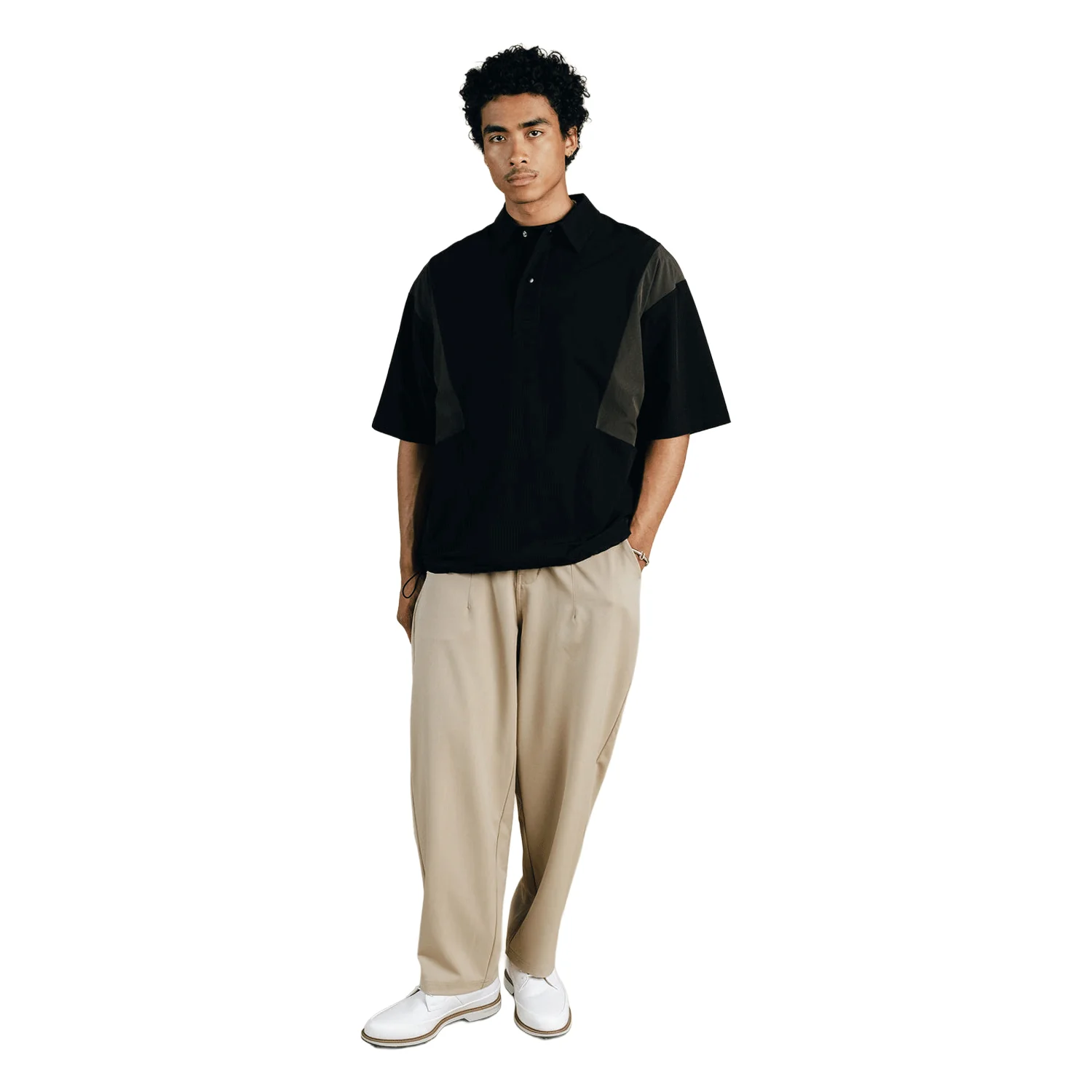 Students Men's Alec S/S Popover Sweater Black - Image 3