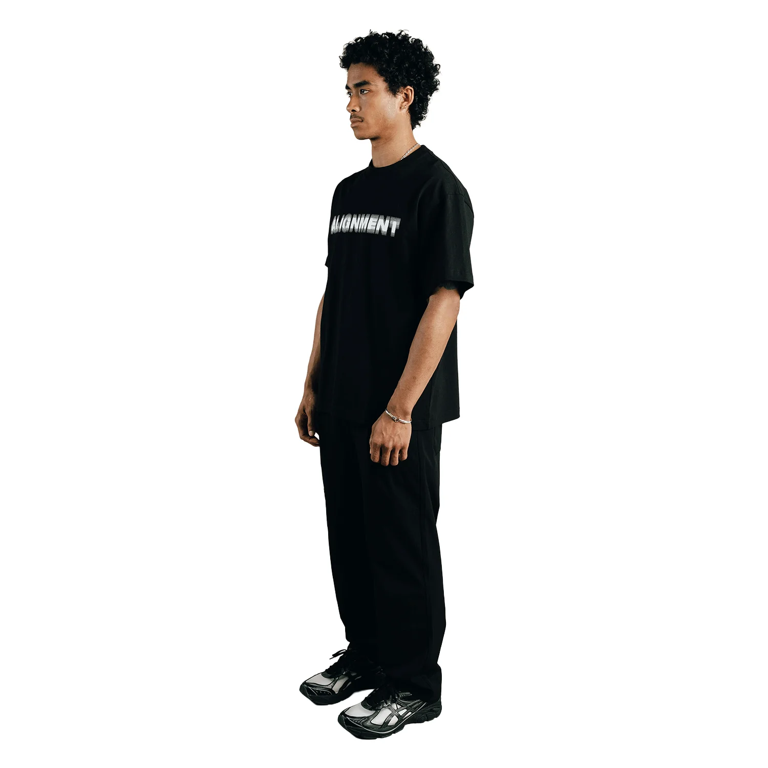 Students Men's Alignment T Shirt Black - Image 2