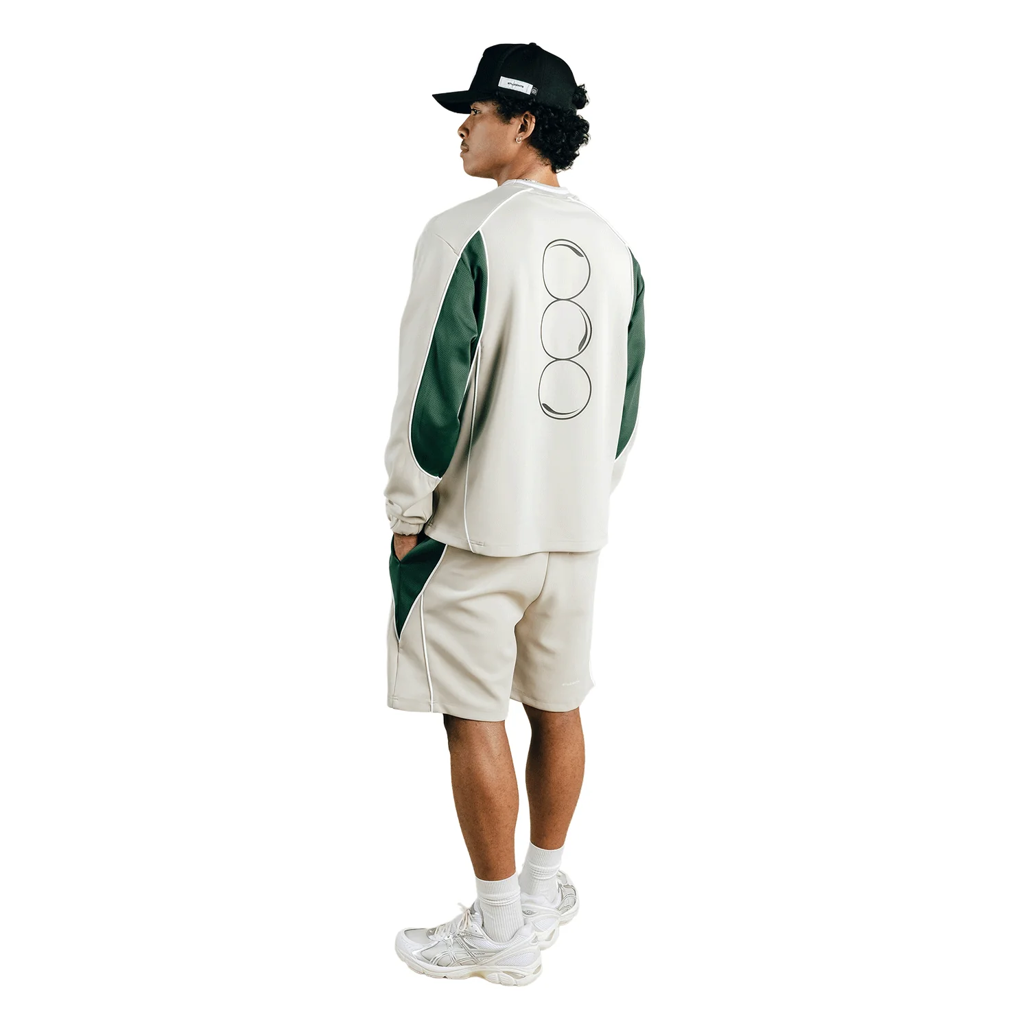 Students Men's Exhibition Track Popover Jacket Sand - Image 6