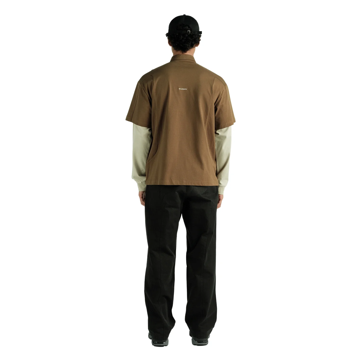 Students Men's Murray Double Sleeve Polo Shirt Brown - Image 5
