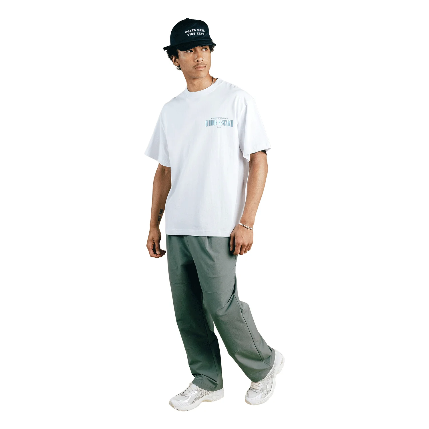 Students Men's Outdoor Research Club T Shirt White - Image 3