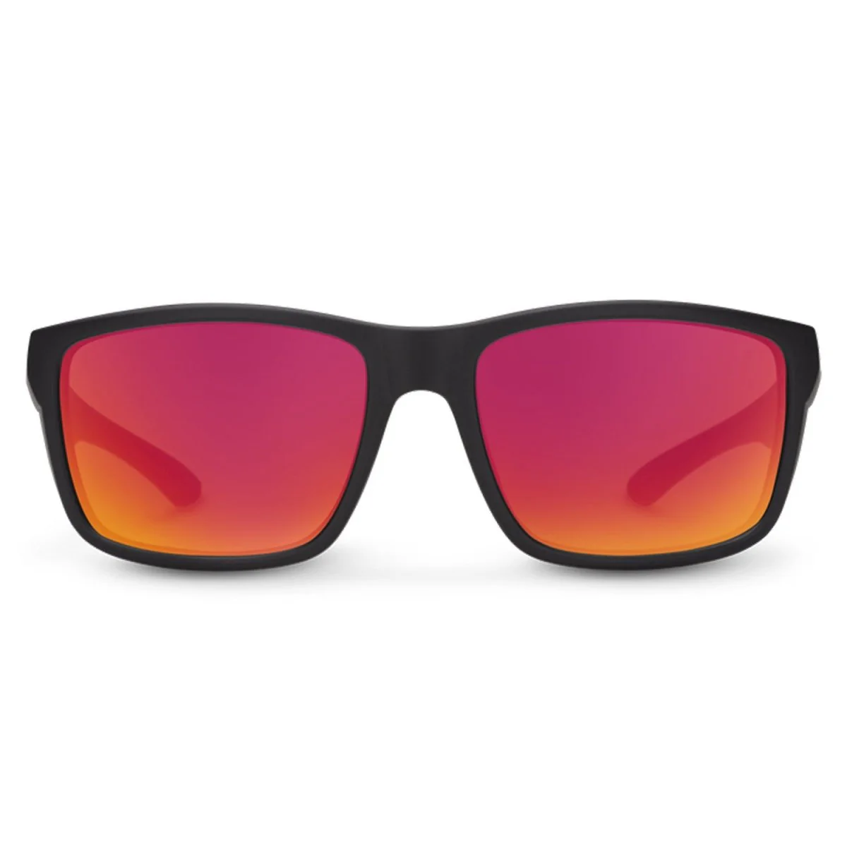 Suncloud Rambler Sunglasses Matte Black/Polarized Red Mirror - Image 2