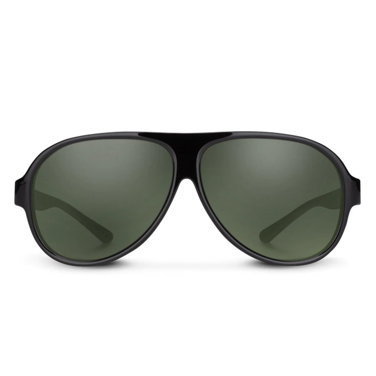 Suncloud Rooney Sunglasses Black/Polarized Gray Green - Image 2