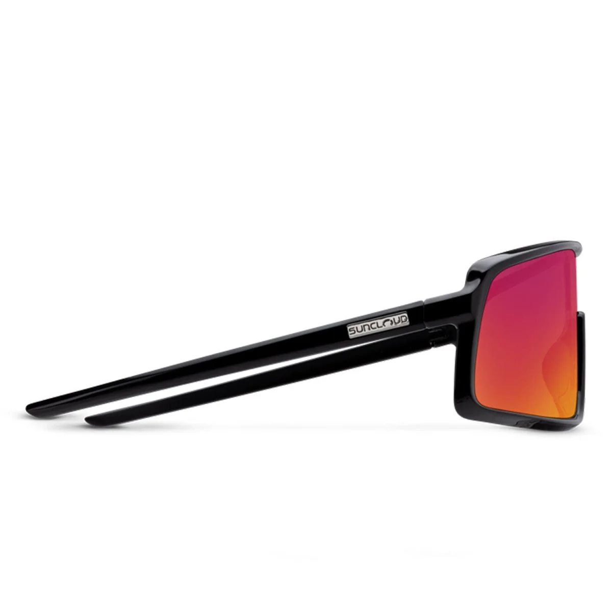 Suncloud Upshot Sunglasses Black/Polarized Red Mirror - Image 3