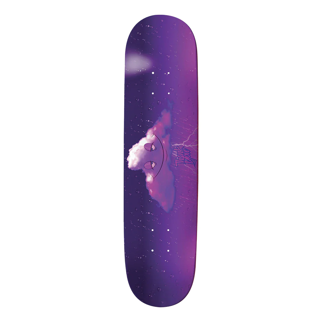 Thank You PRPL Rain Cloud Skate Deck 8.25"