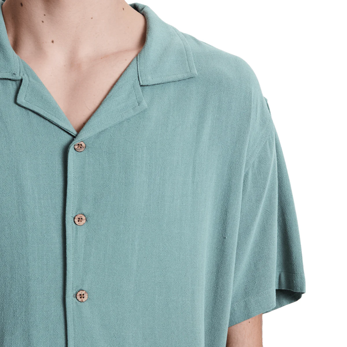 The Critical Slide Society Men's Ernie Resort Shirt Seagrass - Image 3