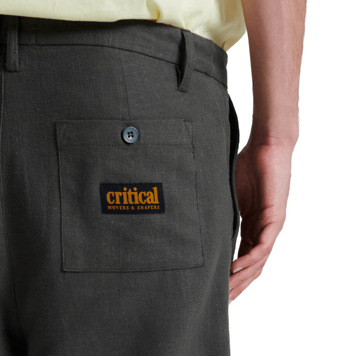 The Critical Slide Society Men's Harro Linen Pant Washed Black 2025 - Image 3
