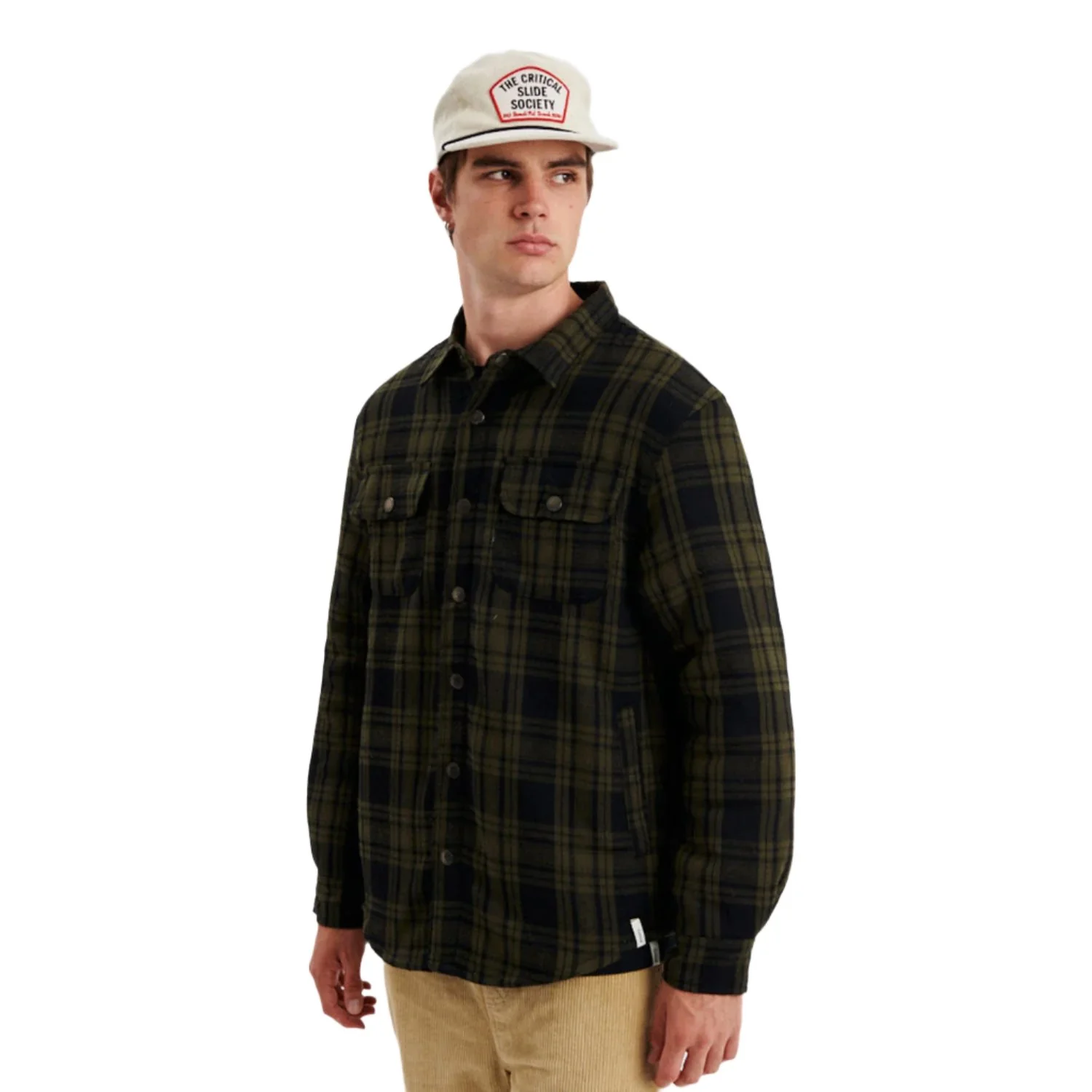 The Critical Slide Society Men's Ranger Check Jacket Black - Image 3