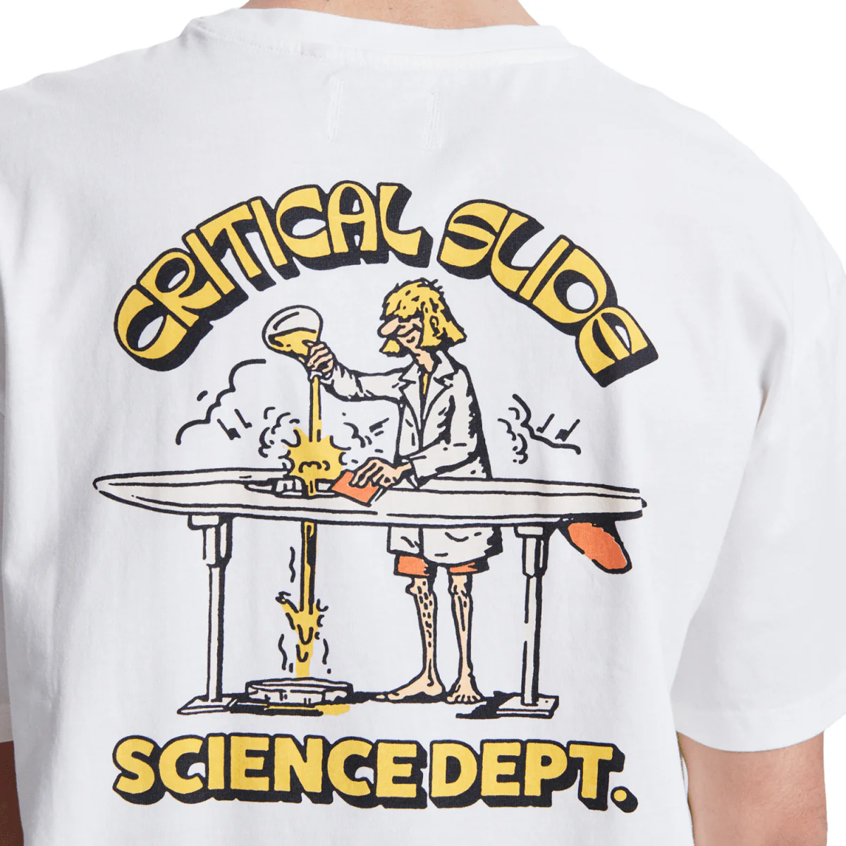 The Critical Slide Society Men's Scientist T-Shirt Vintage White - Image 4