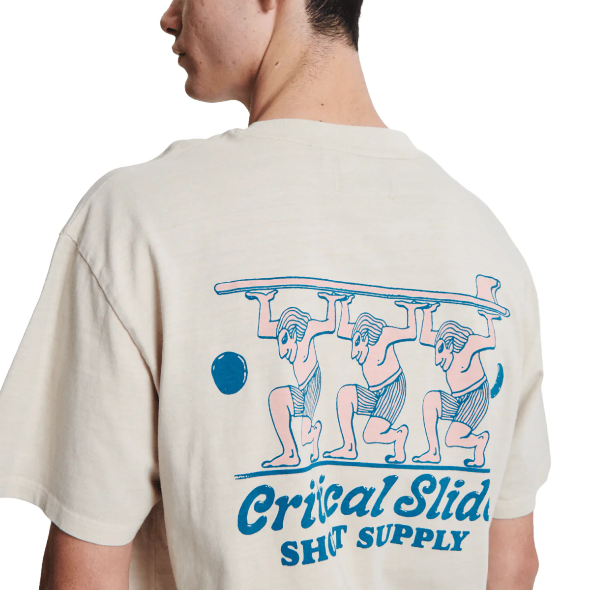 The Critical Slide Society Men's Short Supply T-Shirt Bone - Image 2