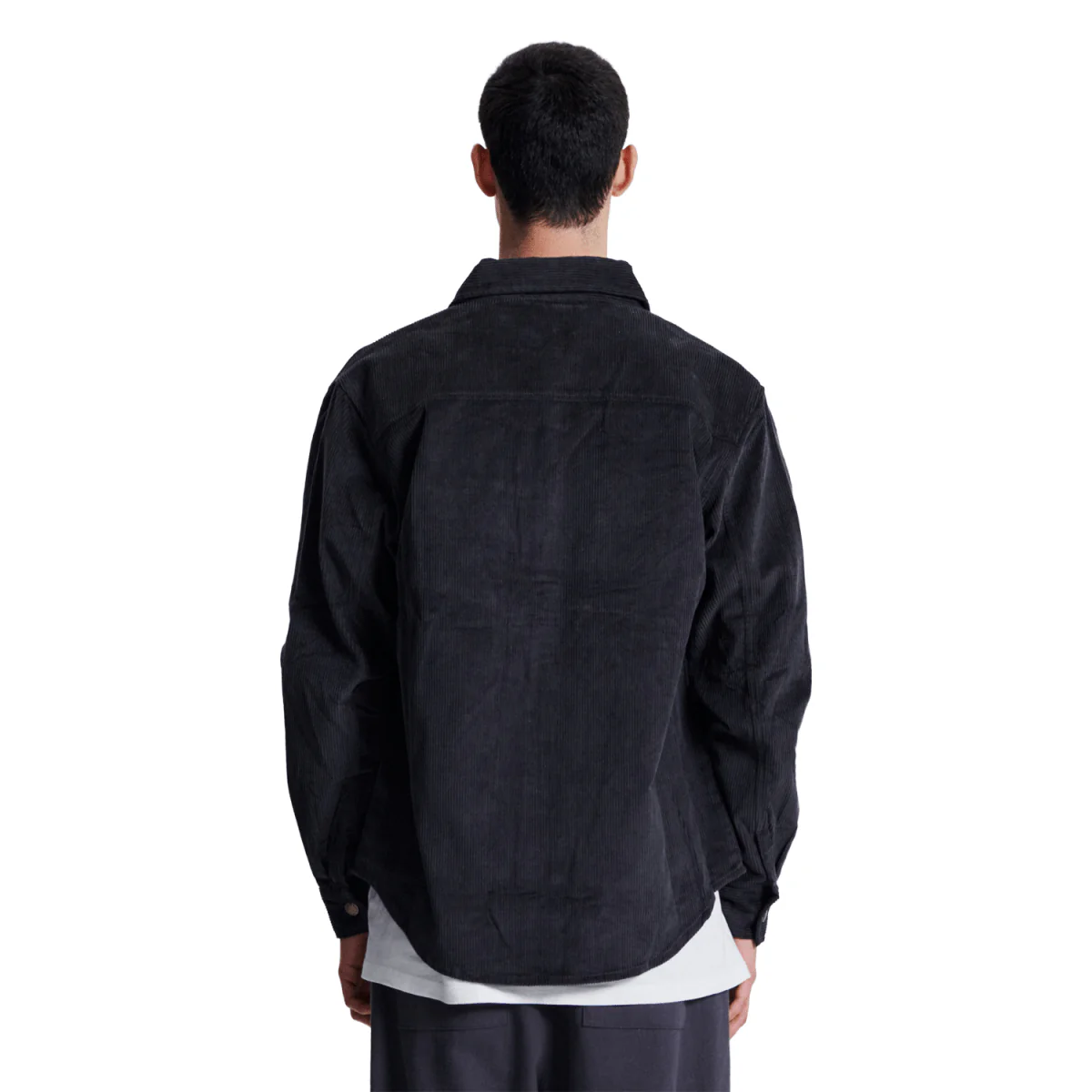 The Critical Slide Society Men's Surface Cord Overshirt Sage - Image 3