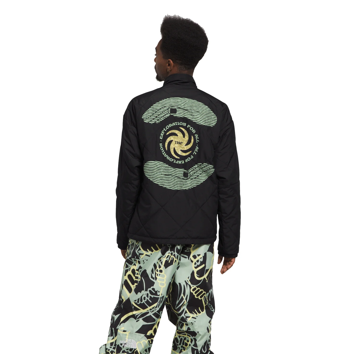 The North Face Afterburner Jacket 2024 TNF Black/Misty Sage - Image 2