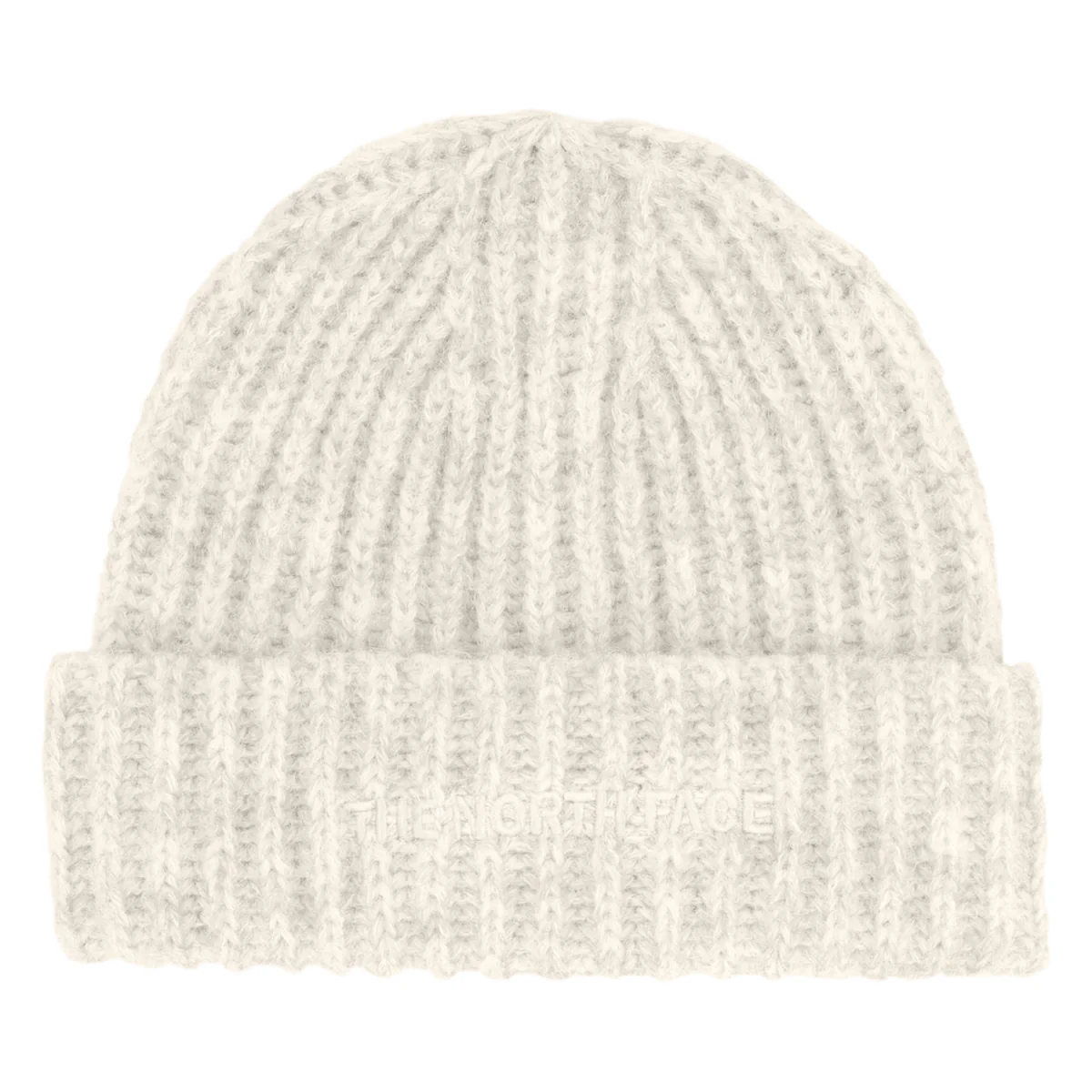The North Face Fohair Cabin Beanie White Dune - Image 2