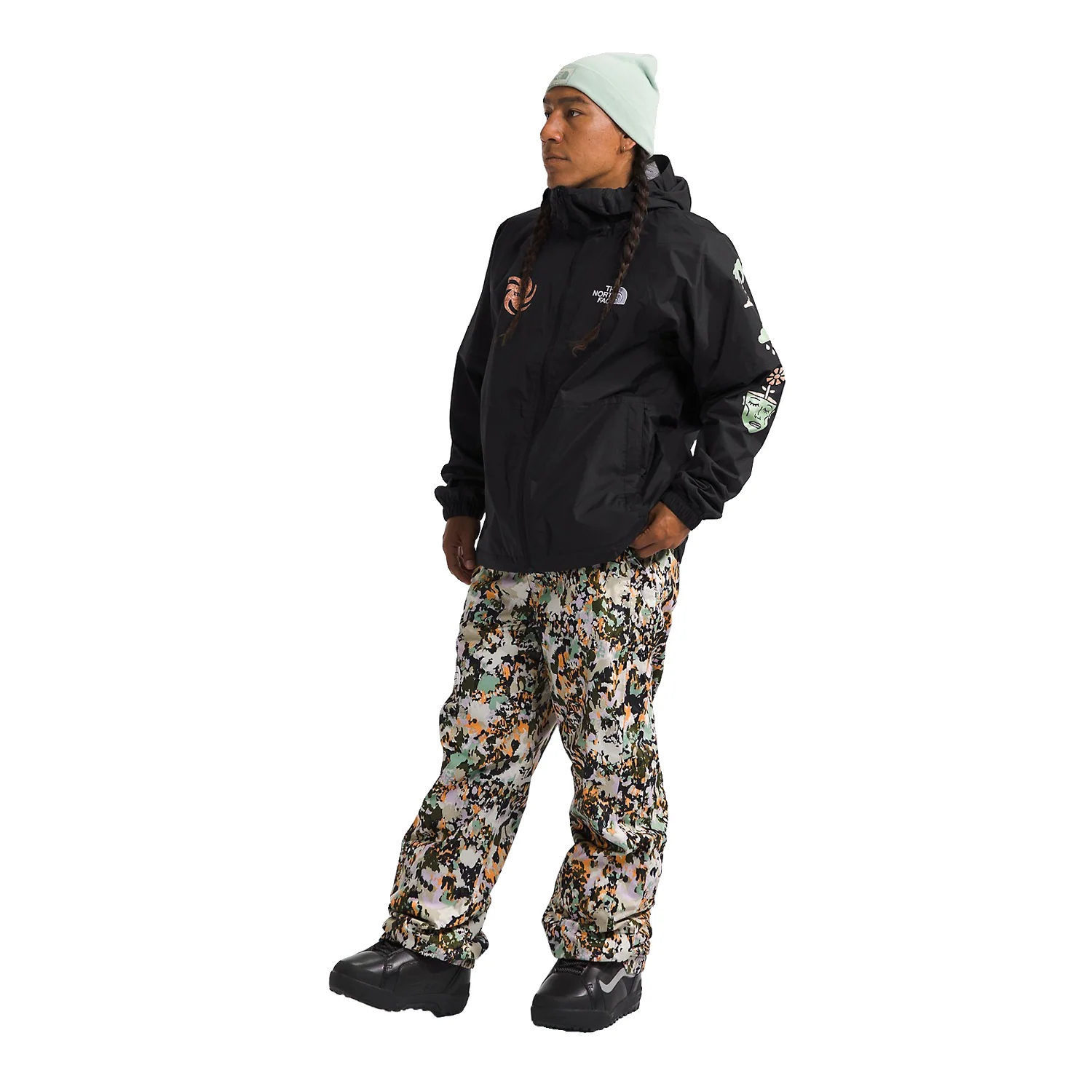 The North Face Men's Build Up Jacket 2024 TNF Black/Misty Sage - Image 2