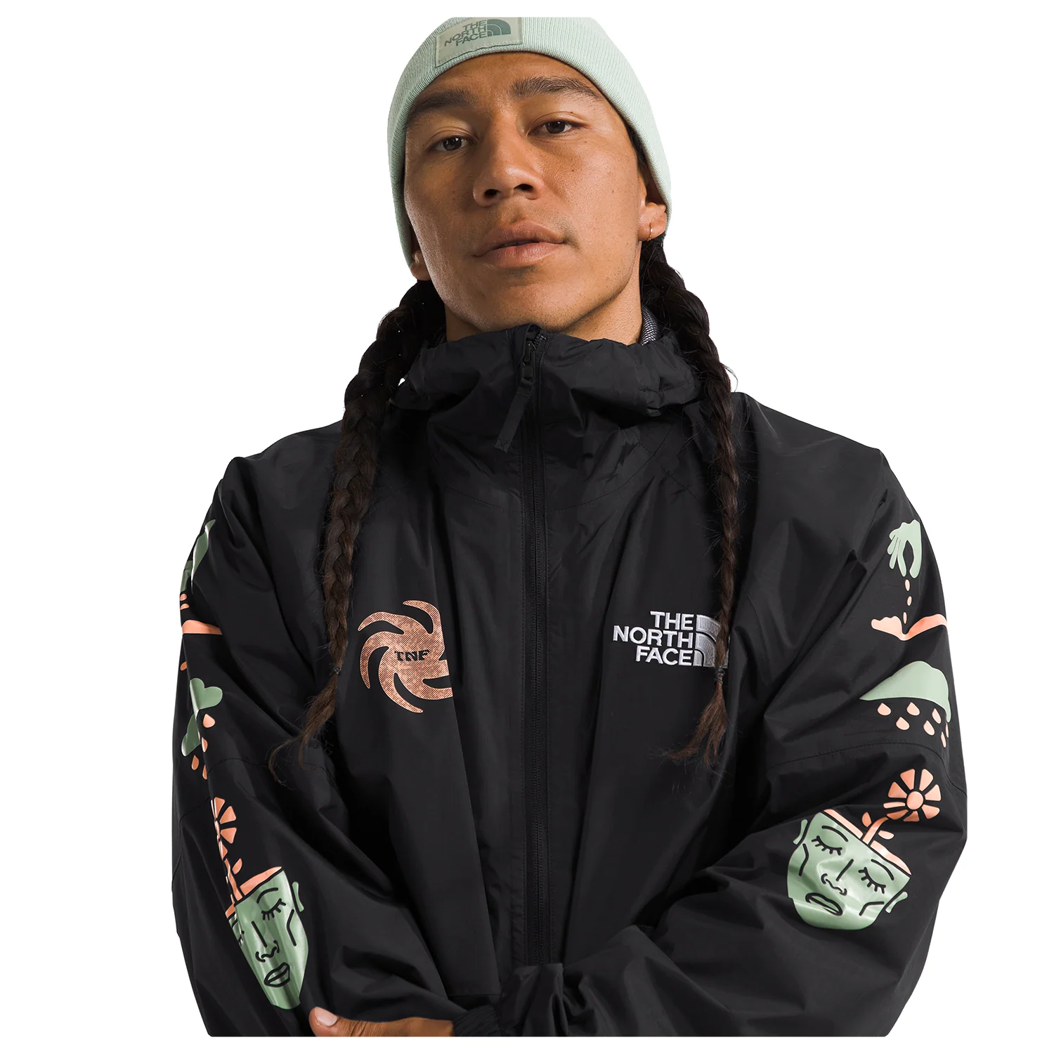 The North Face Men's Build Up Jacket 2024 TNF Black/Misty Sage - Image 4