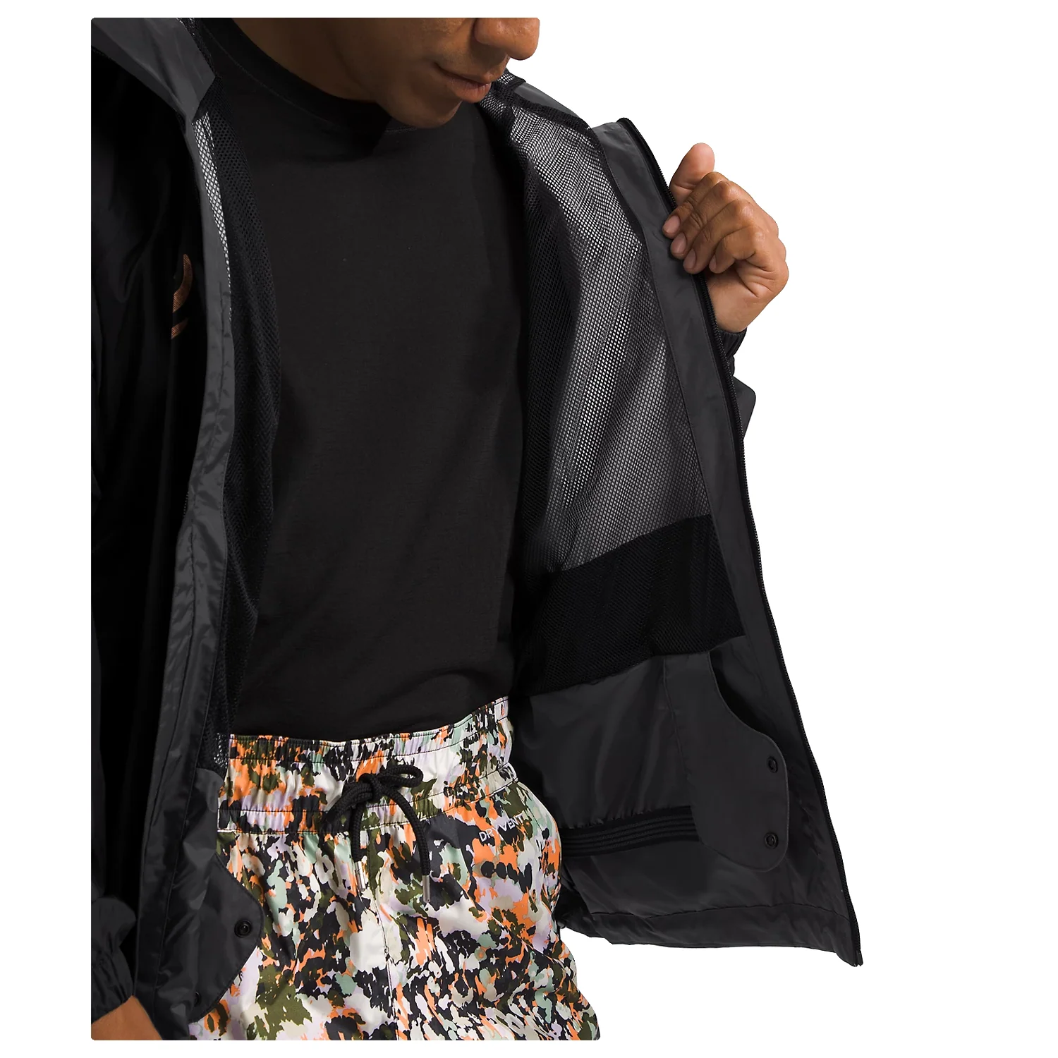 The North Face Men's Build Up Jacket 2024 TNF Black/Misty Sage - Image 5