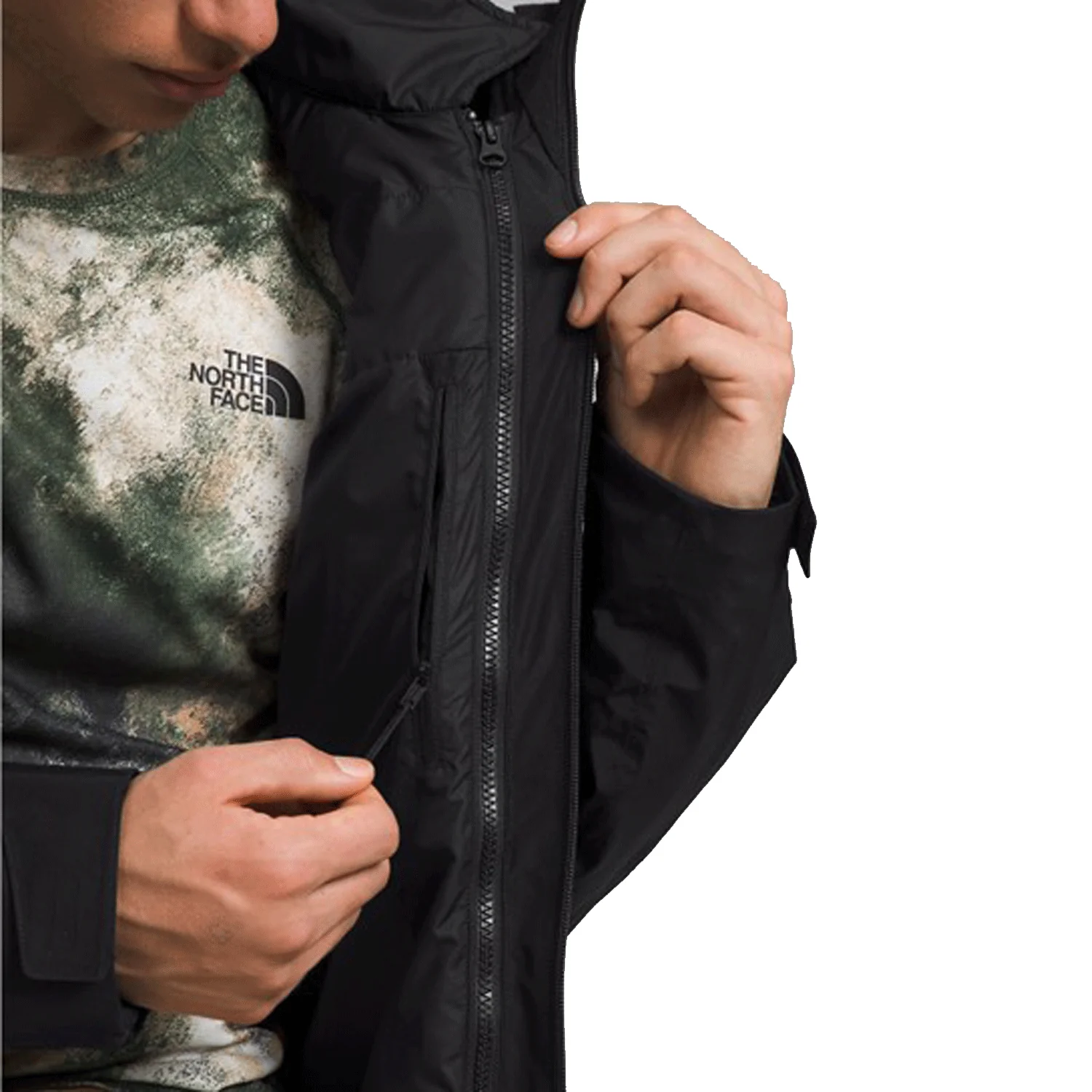 The North Face Men's ThermoBall Eco Snow Triclimate Jacket 2024 TNF Black - Image 3