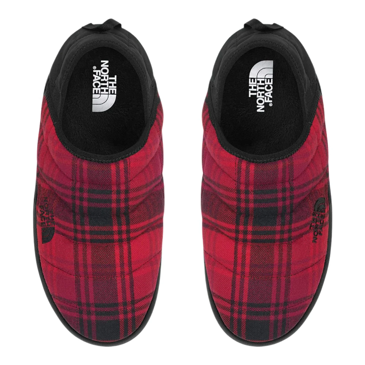 The North Face Men's ThermoBall Traction Mule V Novelty Bootie Red Yarn Dye Plaid/Black - Image 3