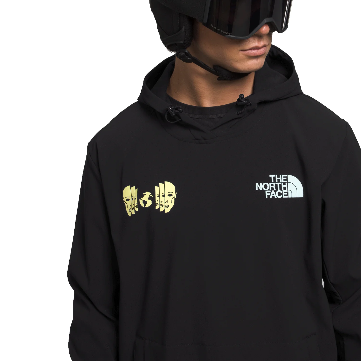 The North Face Tekno Logo Hoodie 2024 TNF Black/Sun Sprite - Image 2