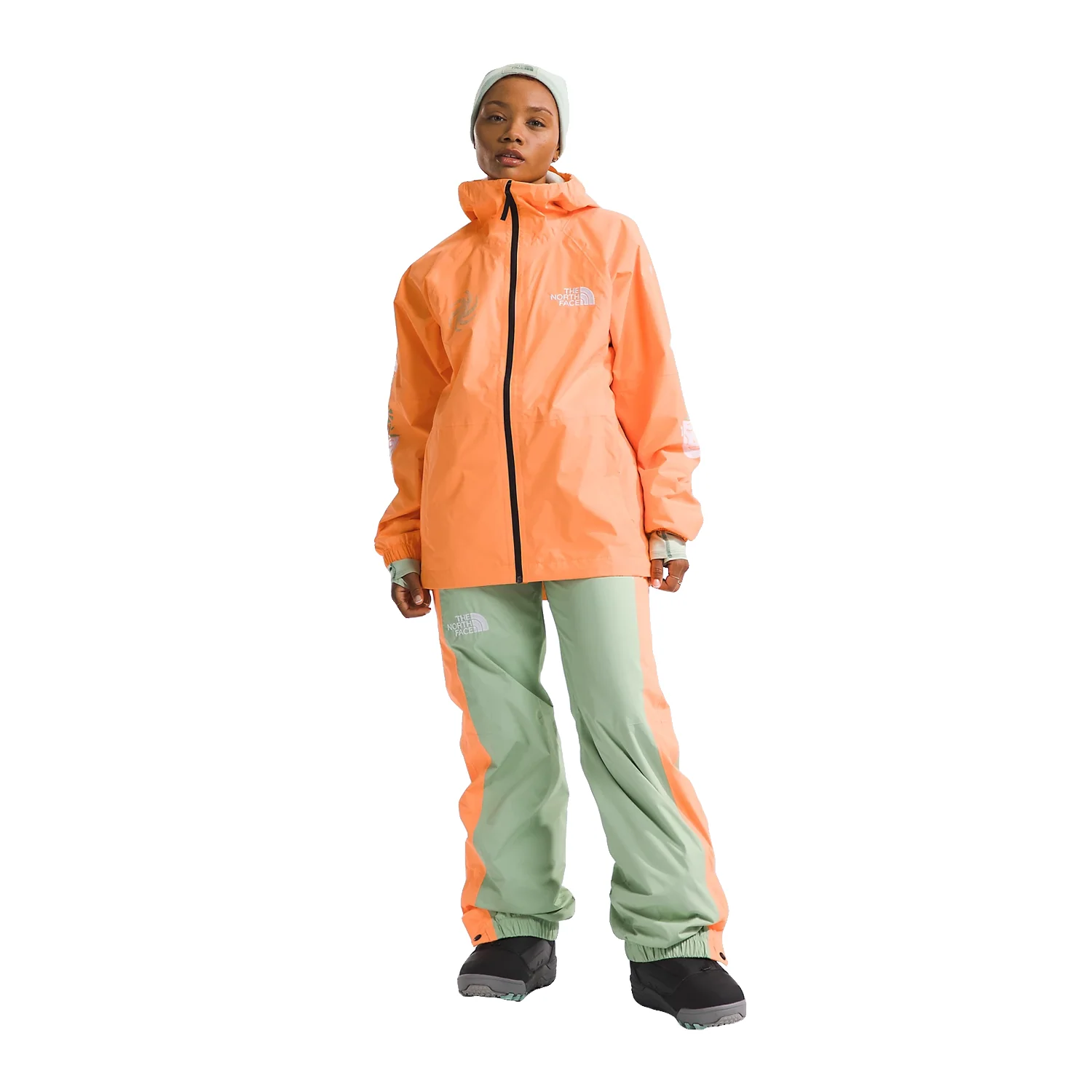 The North Face Women's Build Up Jacket 2024 Bright Cantaloupe - Image 2