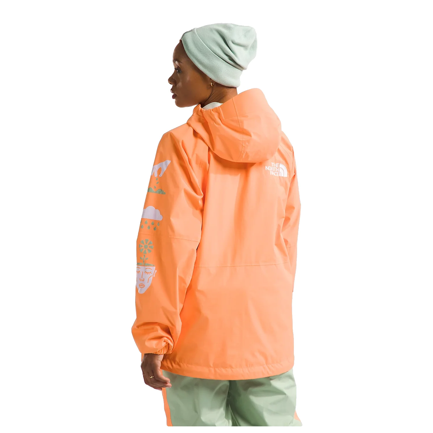 The North Face Women's Build Up Jacket 2024 Bright Cantaloupe - Image 3