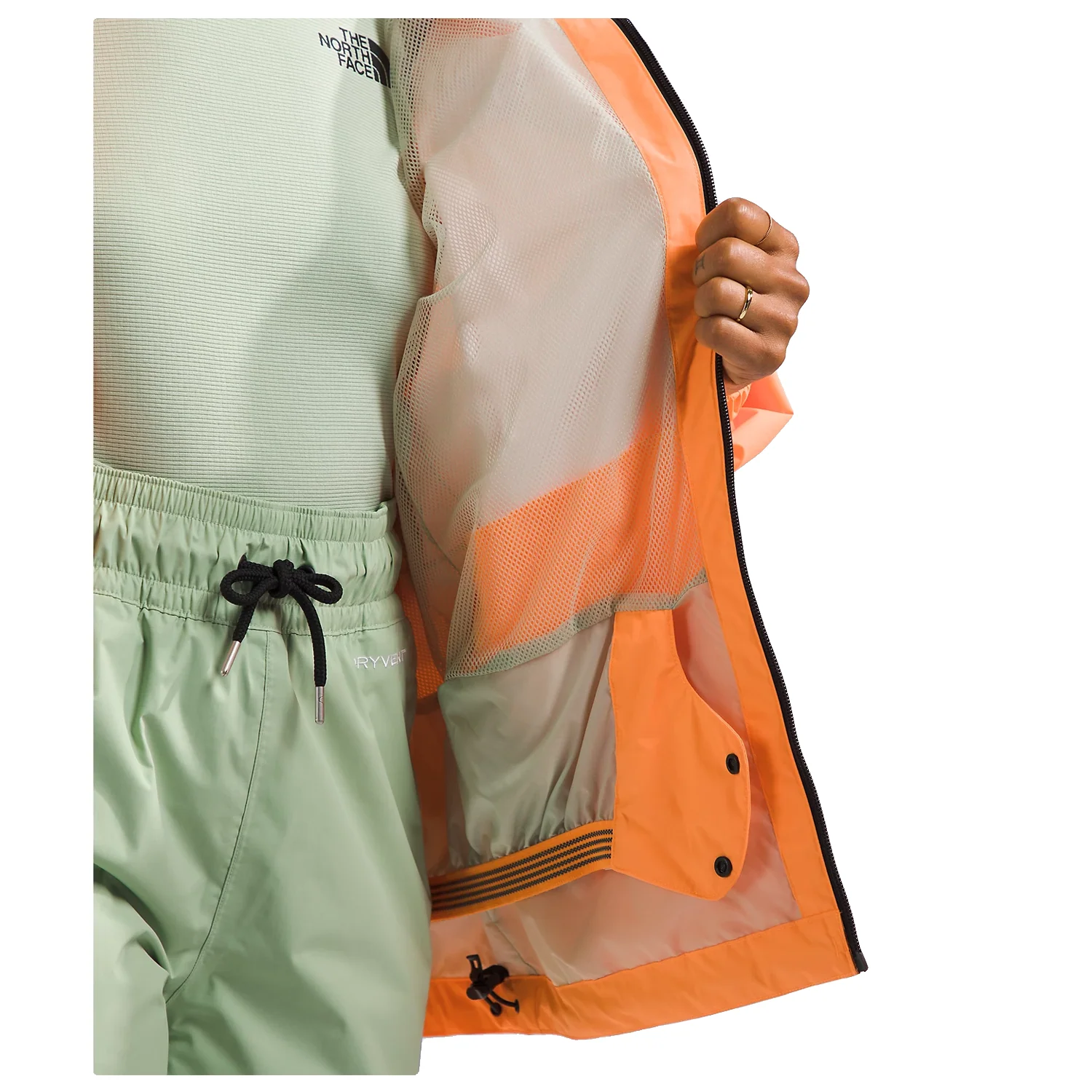 The North Face Women's Build Up Jacket 2024 Bright Cantaloupe - Image 4
