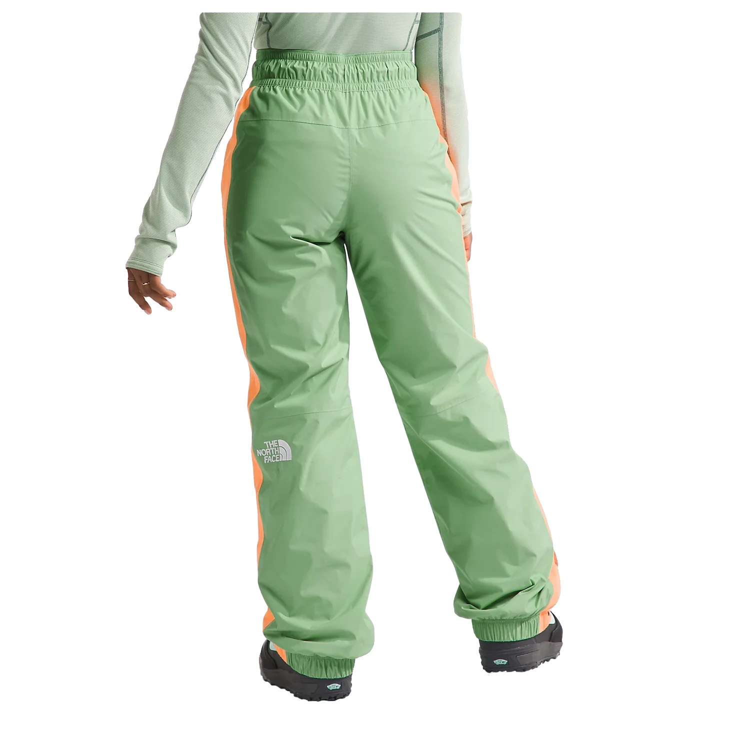 The North Face Women's Build Up Pant 2024 Misty Sage/Bright Cantaloupe - Image 3