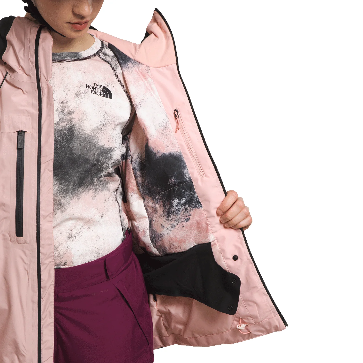 The North Face Women's Dawnstrike Gore-tex Insulated Jacket 2024 Pink Moss - Image 3