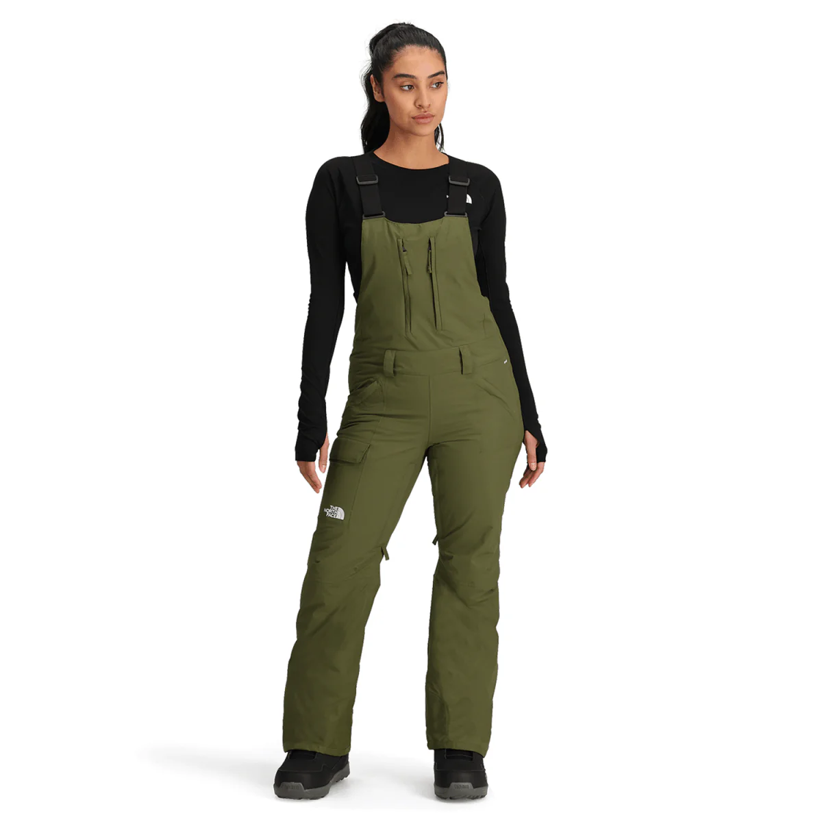The North Face Women's Freedom Insulated Bib 2025 Forest Olive - Image 4