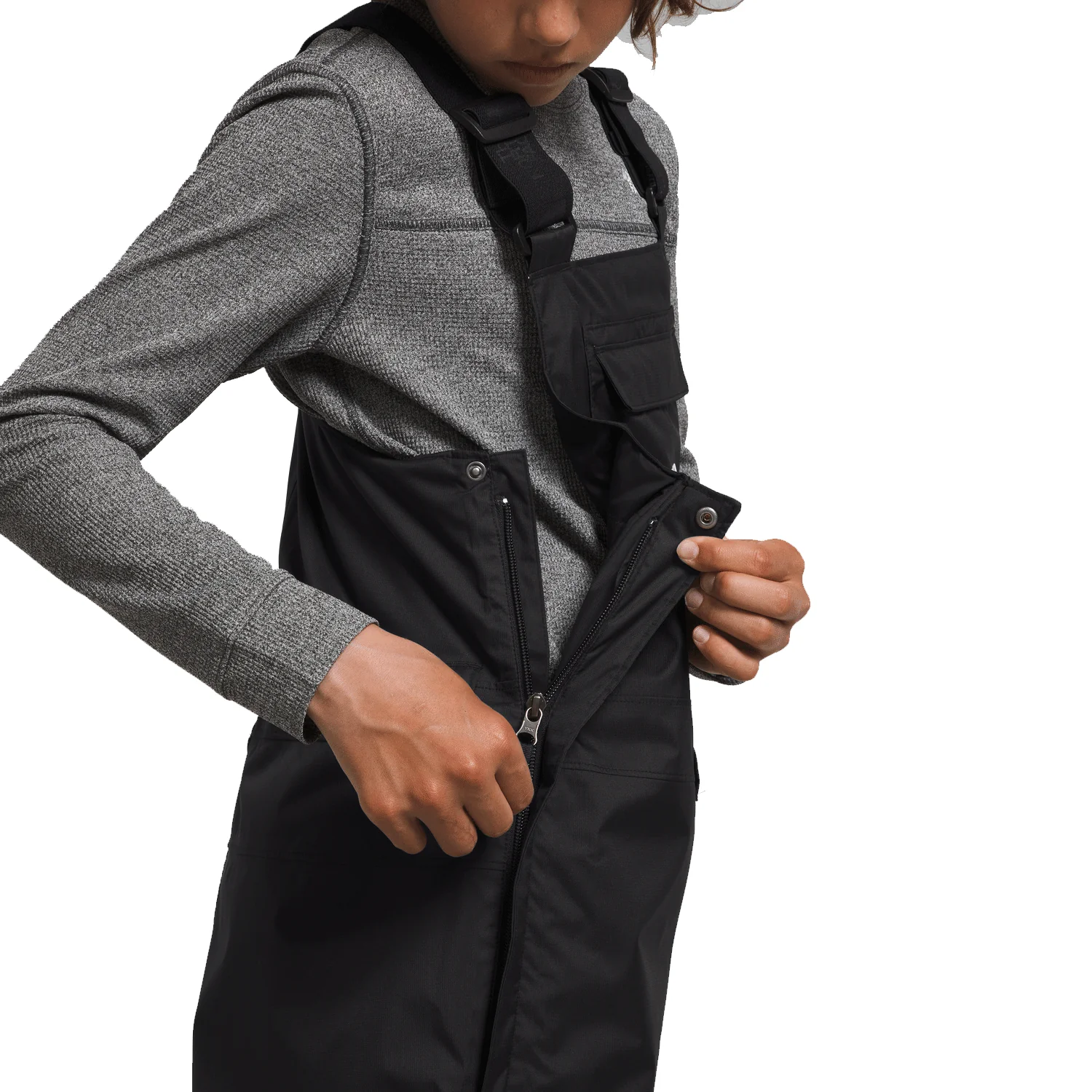 The North Face Youth Freedom Insulated Bib 2024 TNF Black - Image 2