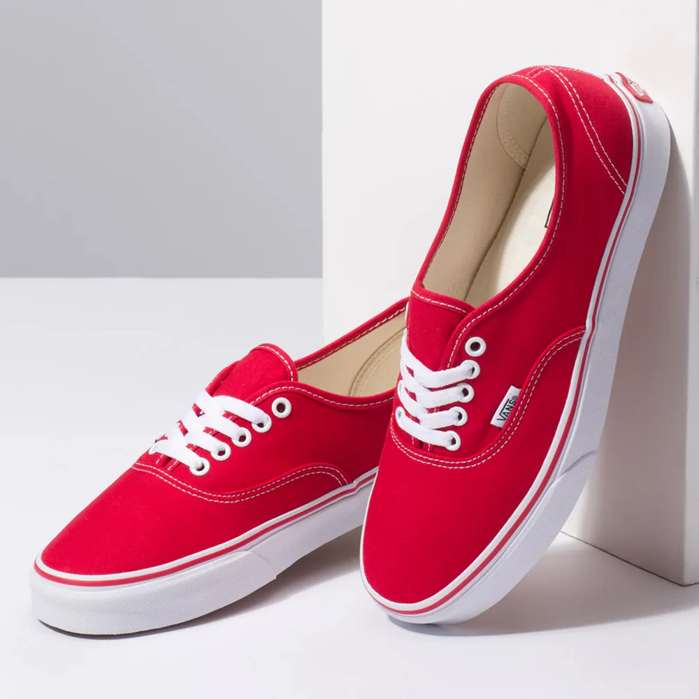 Vans Authentic Shoe Red - Image 3