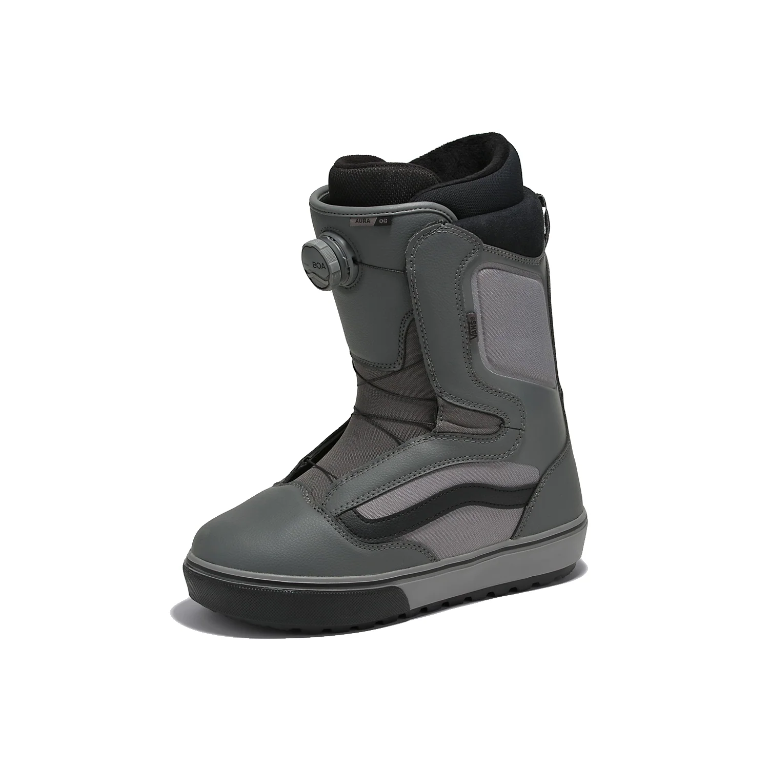 Vans Men's Aura OG Snowboard Boots 2024 Pewter/Black - Image 3