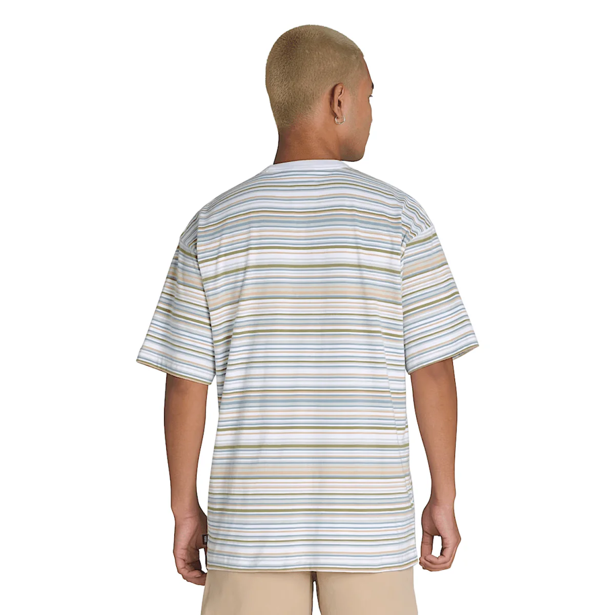 Vans Men's Braden Stripe Knit T-Shirt White - Image 2