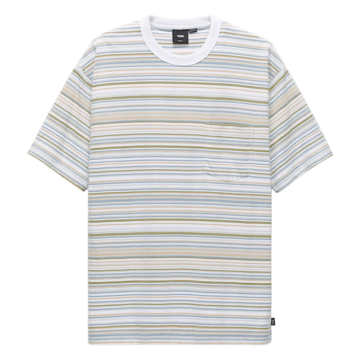 Vans Men's Braden Stripe Knit T-Shirt White - Image 4