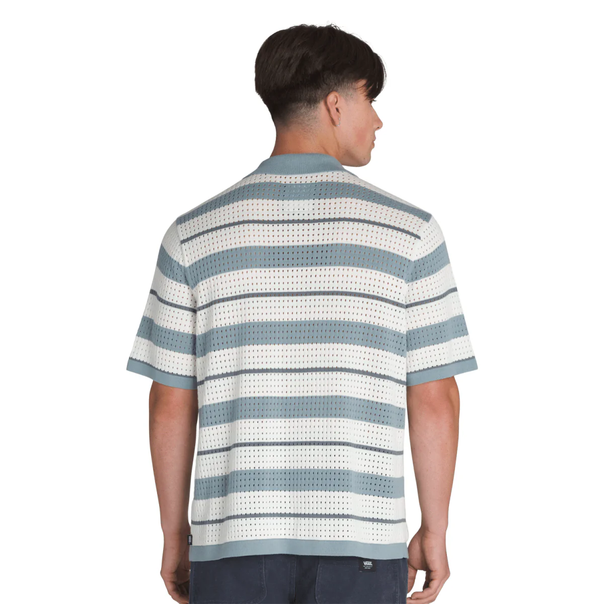 Vans Men's Feldman Sweater Polo Shirt Citadel-Marshmallow - Image 2
