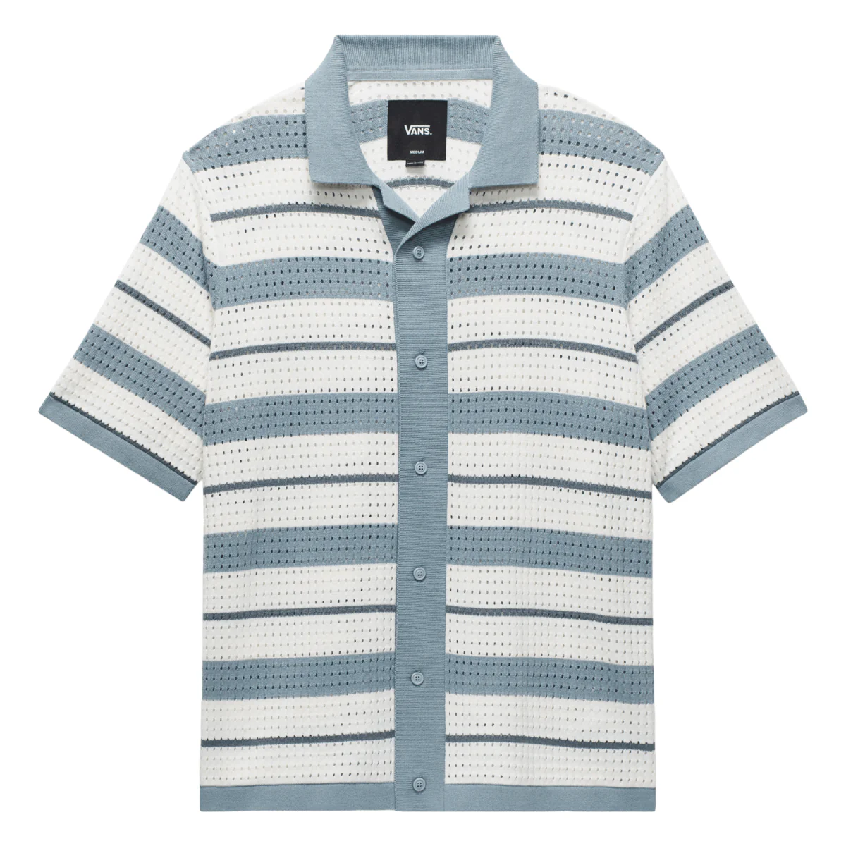 Vans Men's Feldman Sweater Polo Shirt Citadel-Marshmallow - Image 3