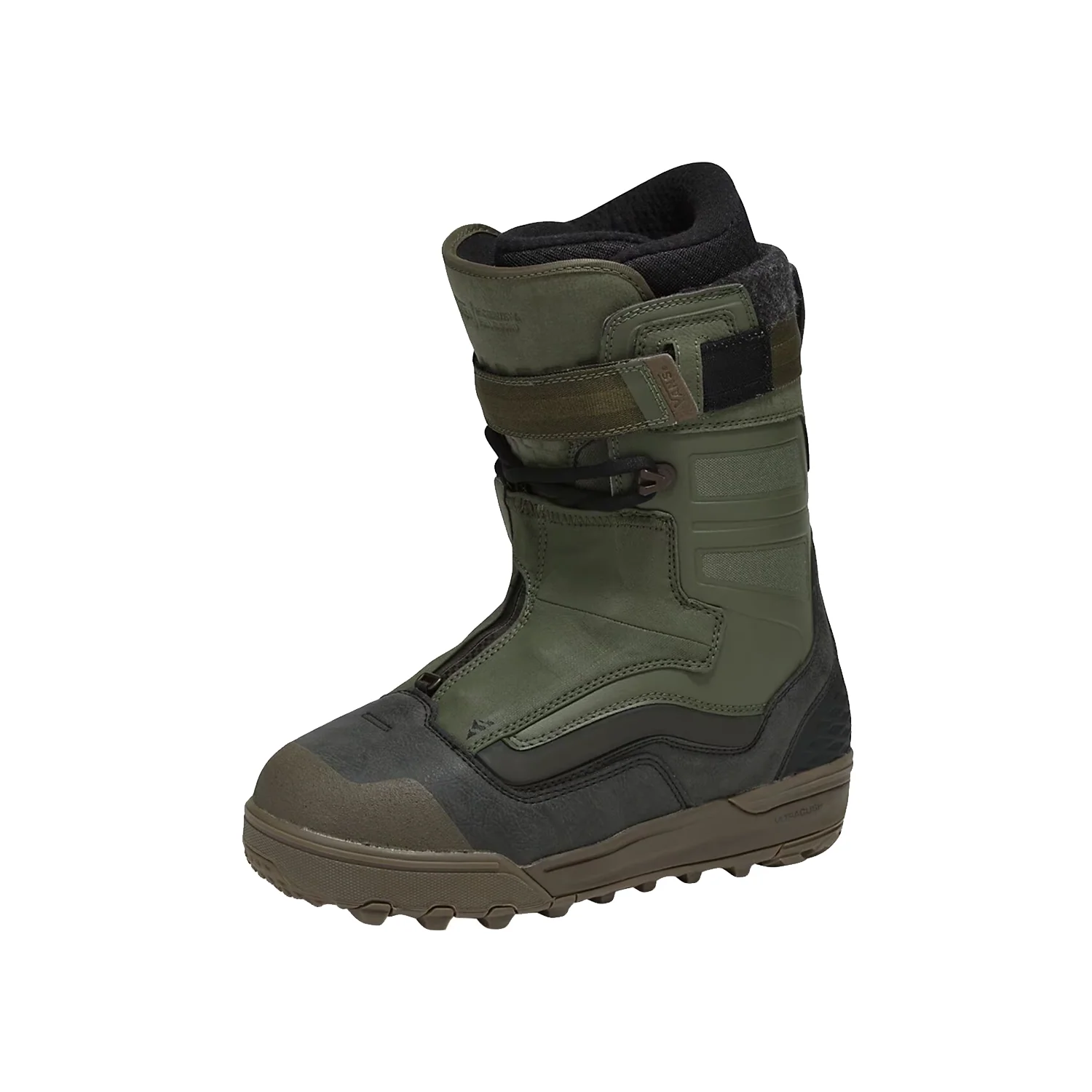 Vans Men's Hi-Country & Hell-Bound Snowboard Boots 2024 Olive/Gum - Image 2