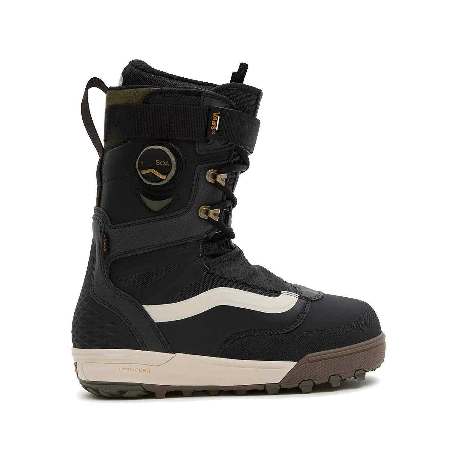 Vans Men's Infuse Snowboard Boots 2024 Paisley Suede Black/Olive - Image 2