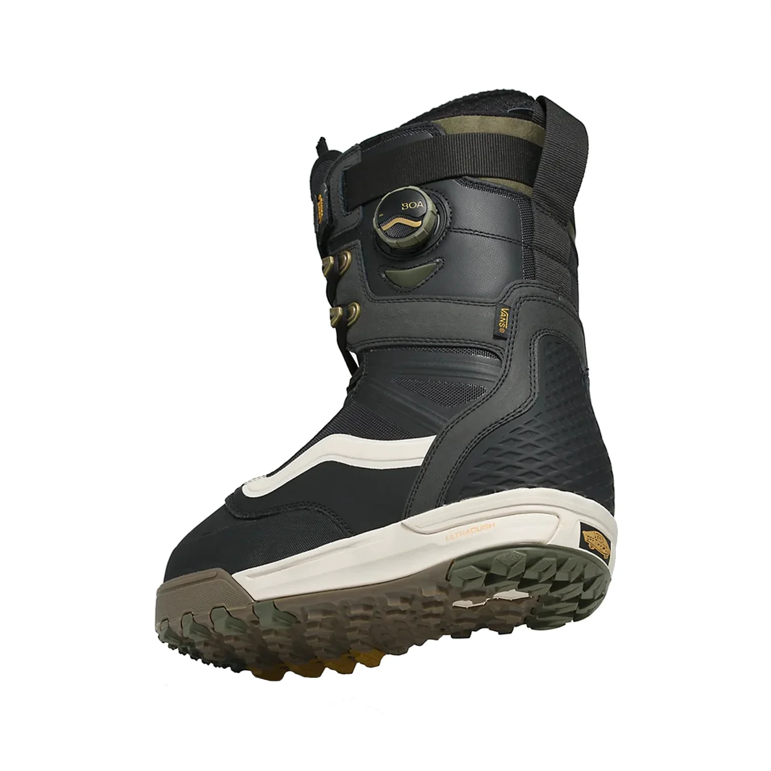 Vans Men's Infuse Snowboard Boots 2024 Paisley Suede Black/Olive - Image 3