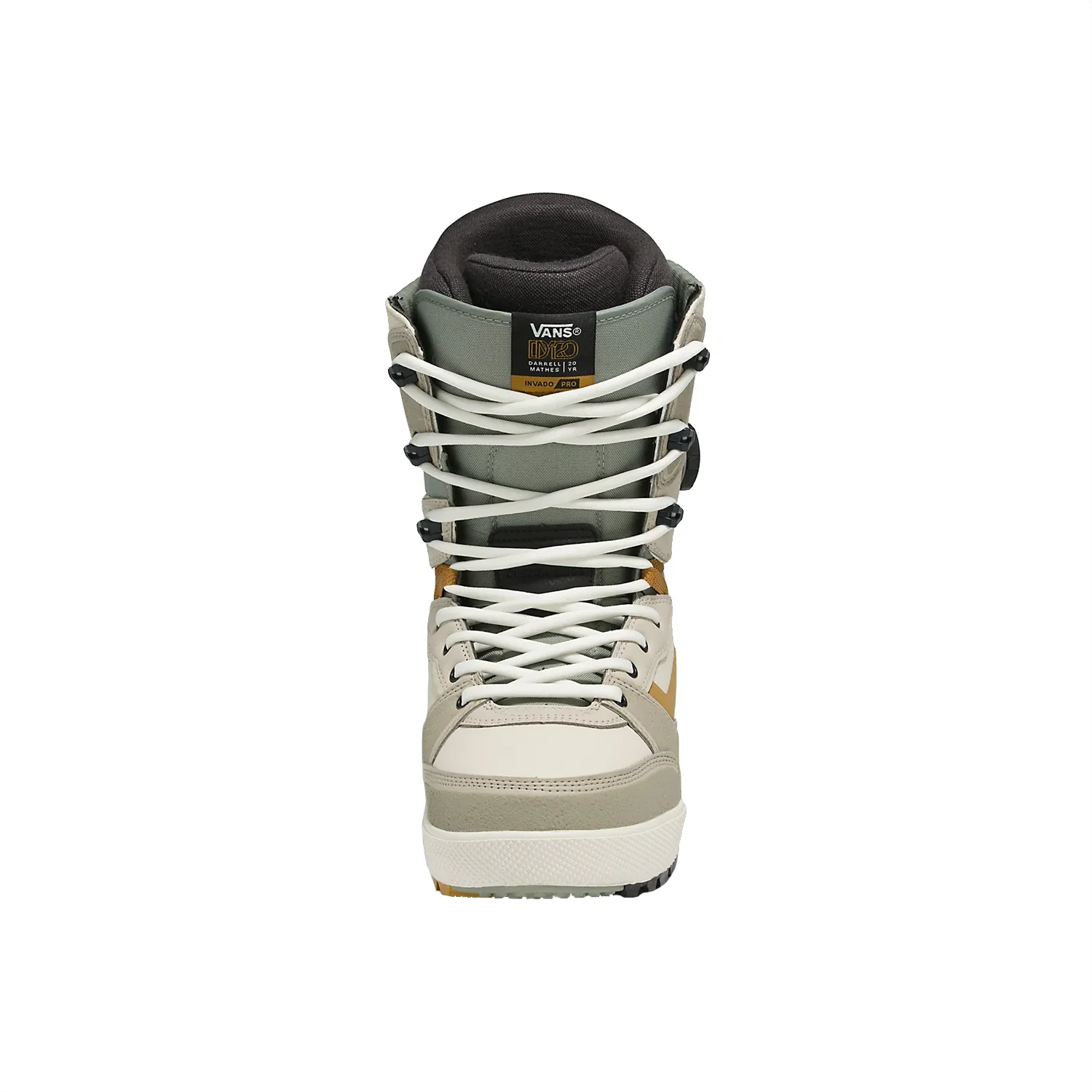 Vans Men's Invado Pro x Darrel Mathes Snowboard Boots 2024 Beige/Khaki - Image 2