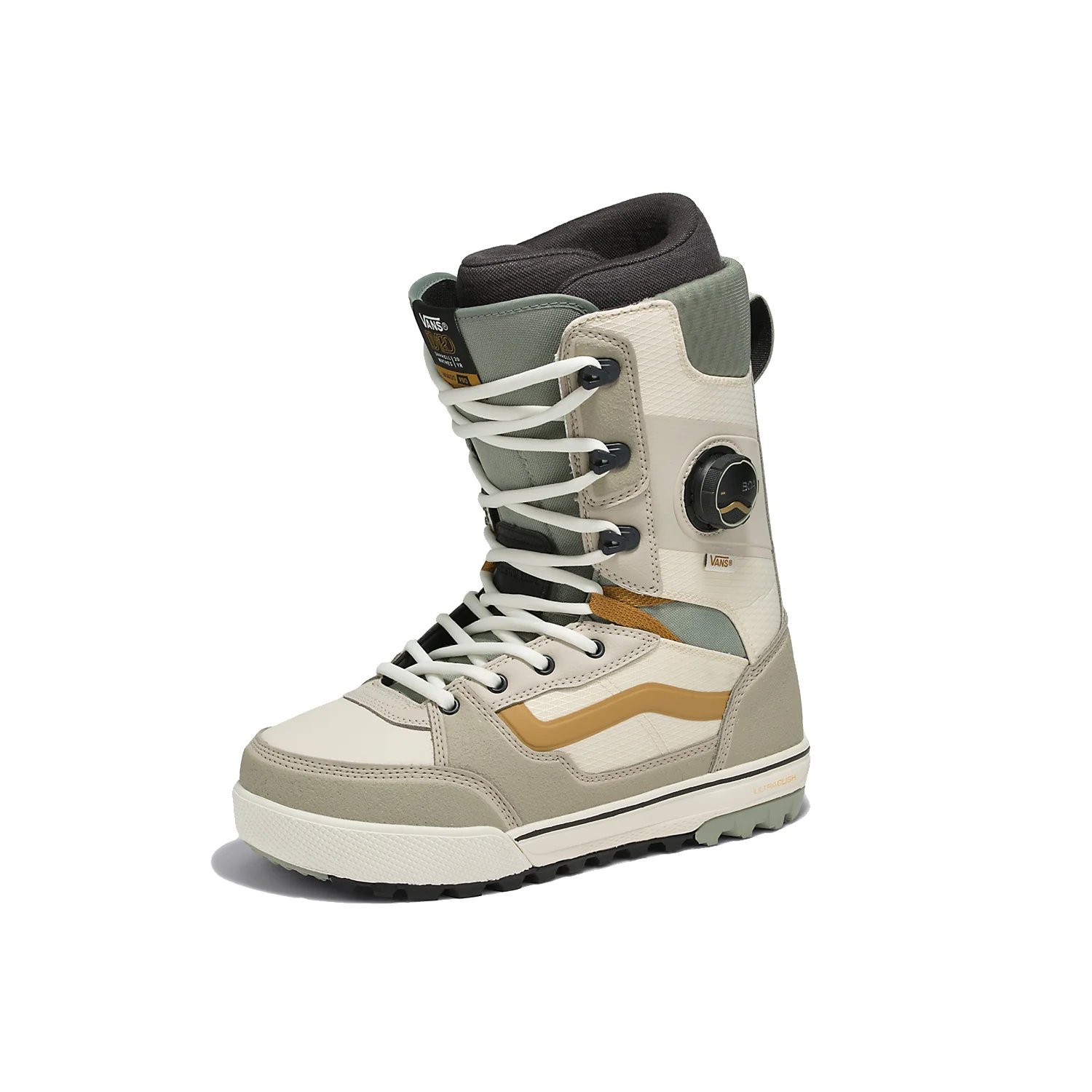 Vans Men's Invado Pro x Darrel Mathes Snowboard Boots 2024 Beige/Khaki - Image 3