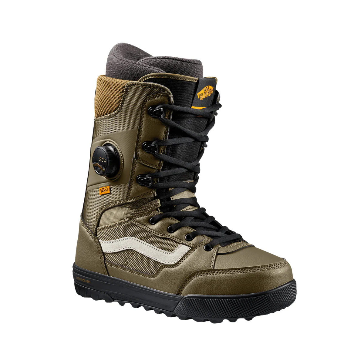 Vans Men's Invado Pro Snowboard Boots 2025 Black/Olive - Image 2