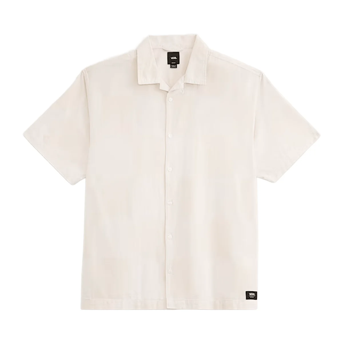 Vans Men's Kessler Checkerboard S/S Woven T-Shirt White Marshmallow - Image 3