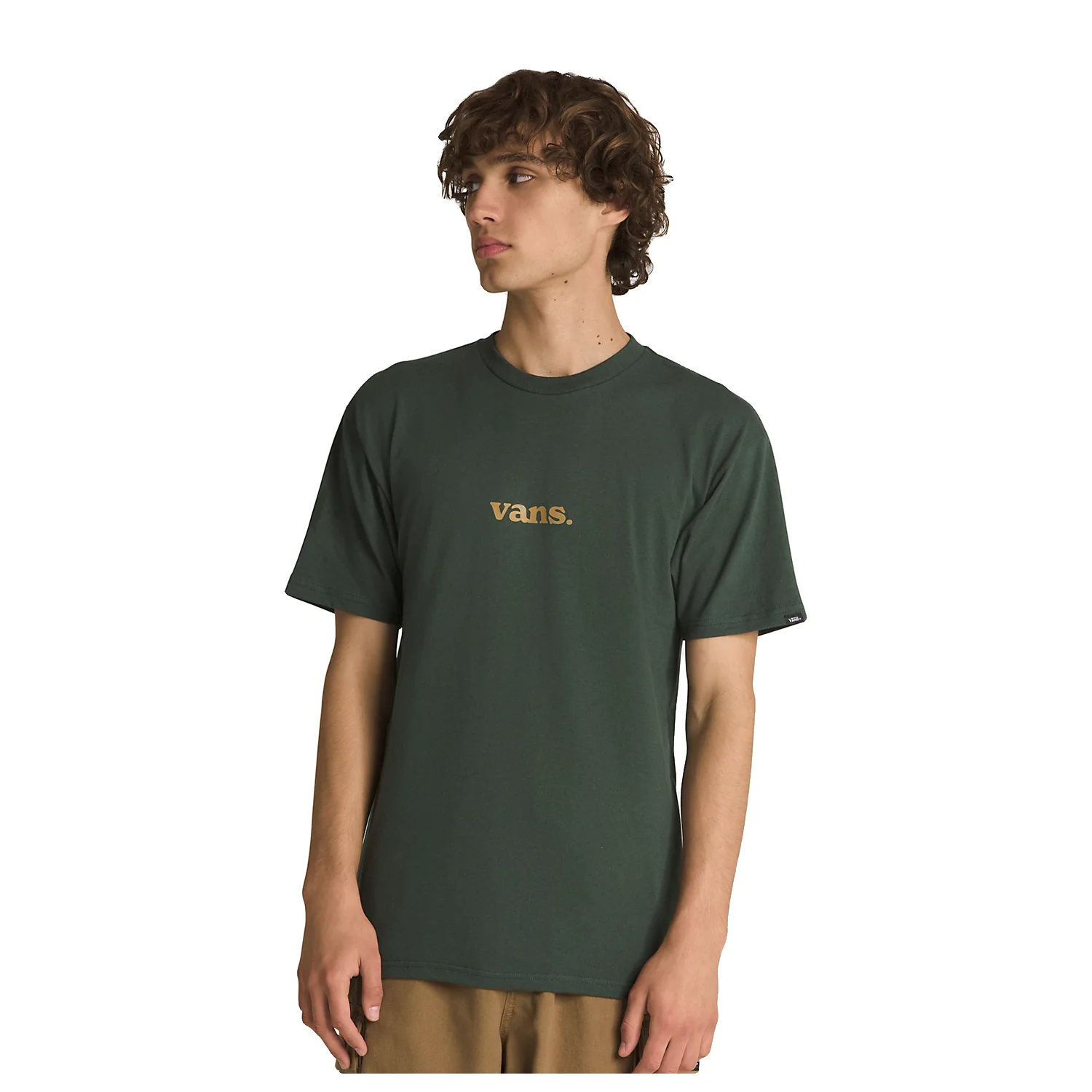 Vans Men's Lower Corecase S/S Tee Deep Forest-Wood Thrush - Image 3